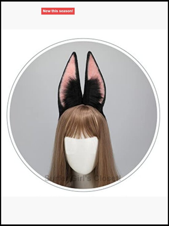 Furry Wolf Fox Ear Headband Cosplay Hair Accessory Handmade Faux Fur main image 5